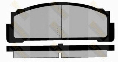 BRAKE ENGINEERING pa214 -  Комплект тормозных колодок, дисковый тормоз